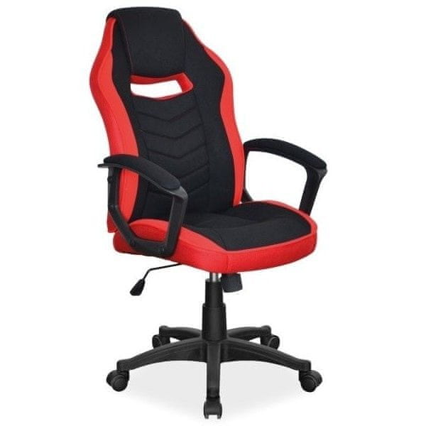 Veneti Kancelárska stolička ELIDA - čierna / červená
